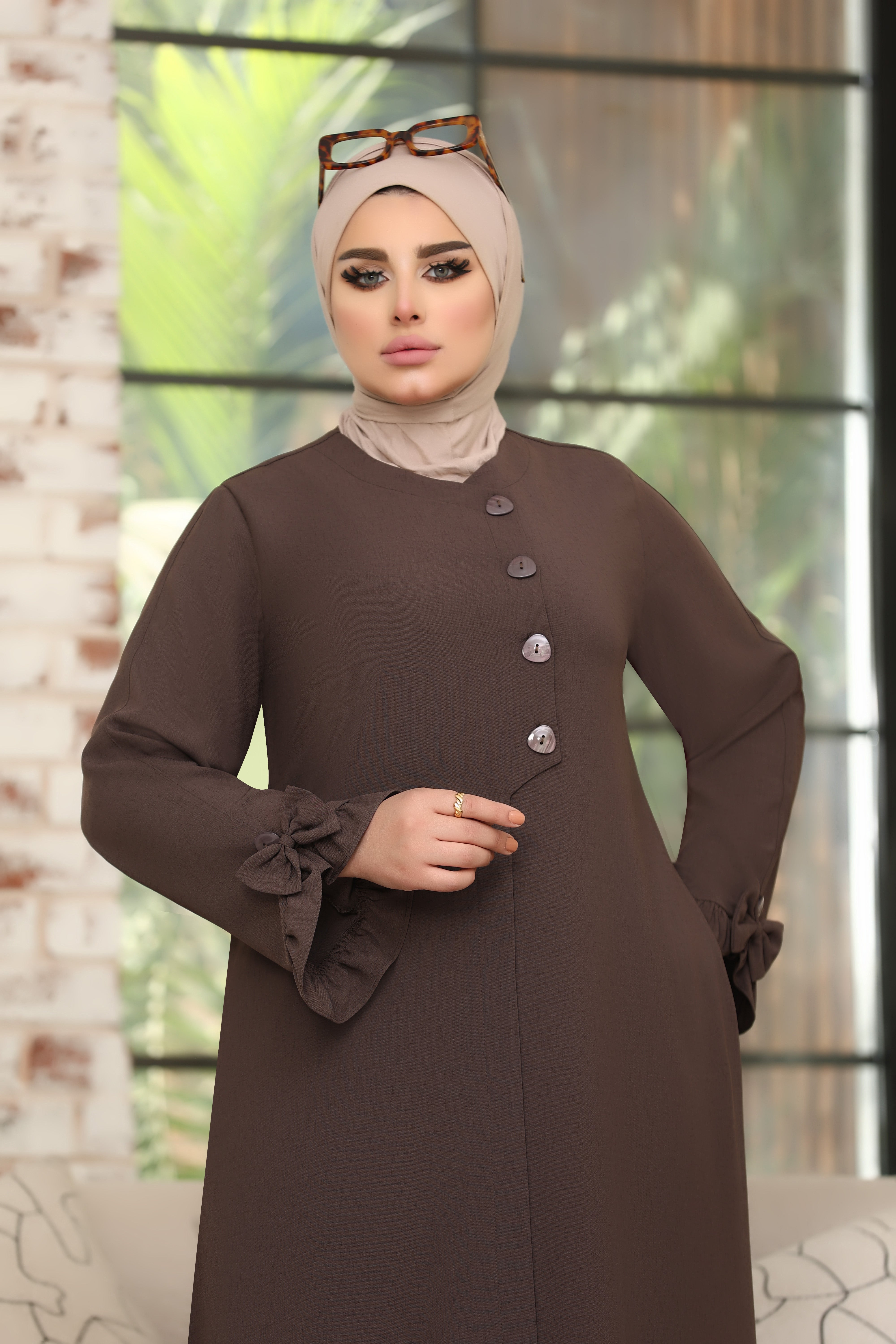 عباية تنسيل فيونكة كافيه