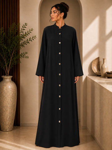 عباية مزوي رمادى داكن